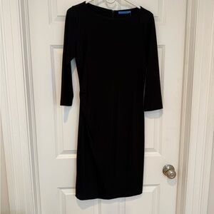 J. McLaughlin Classic Black Long Sleeve Dress